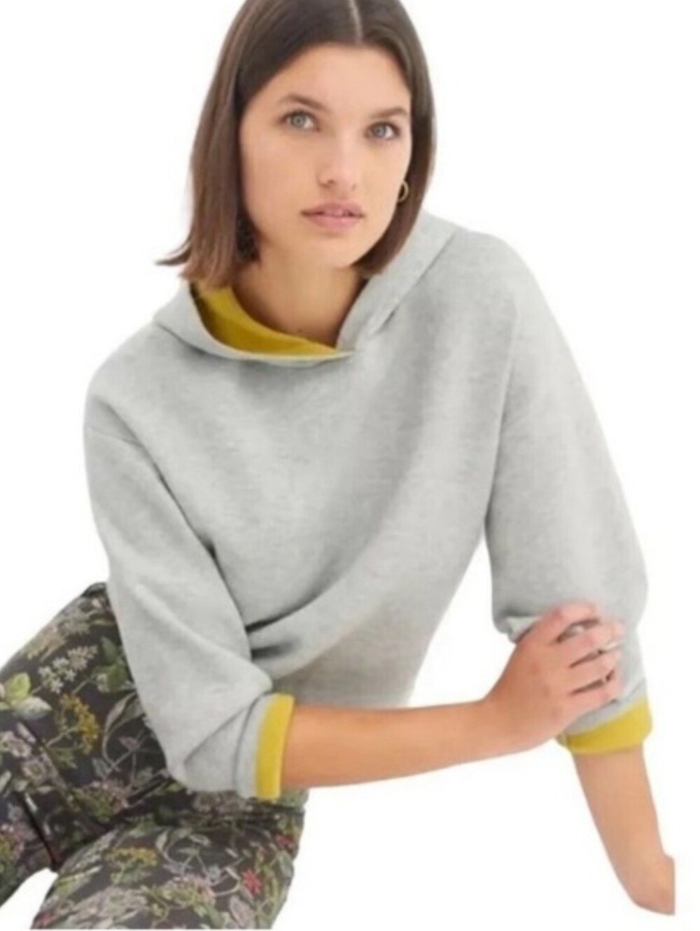 Maeve For Anthropologie James Crop Hoodie Large